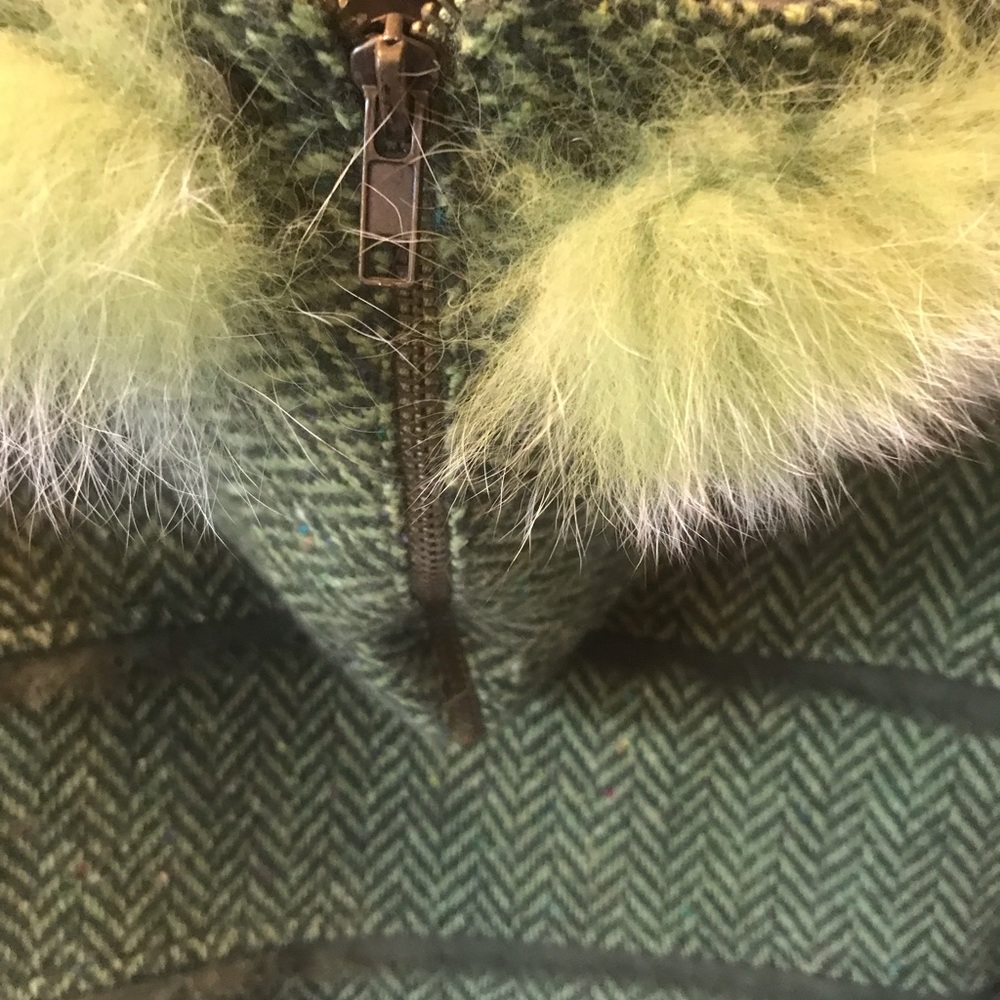 Nelli Green Herringbone Wool Jacket - image 4